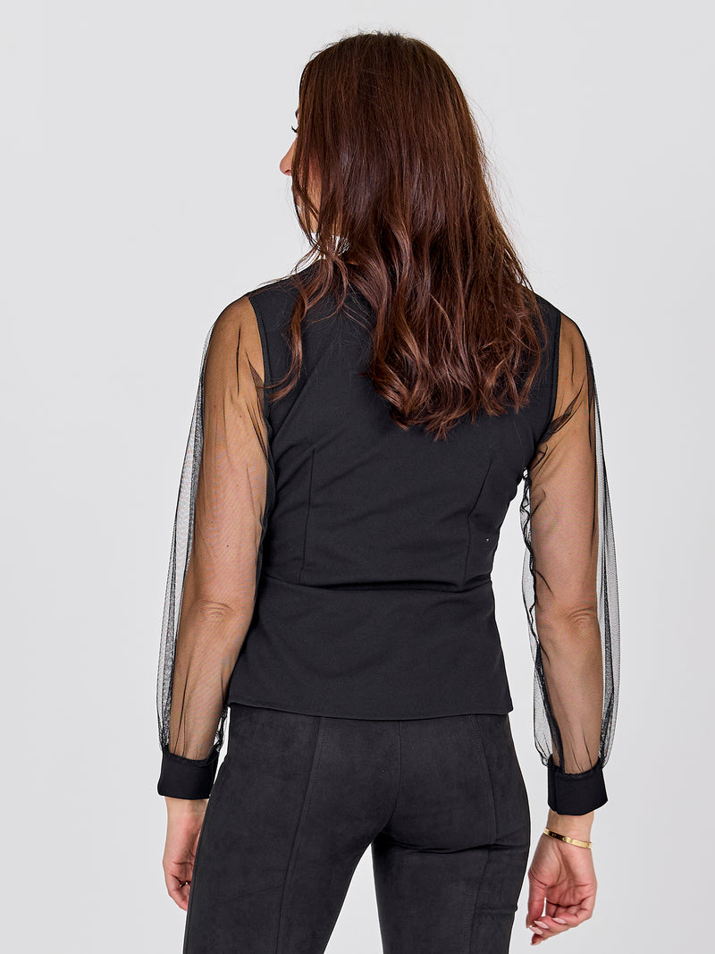 NÜ BAO Bluse Bluser Svart