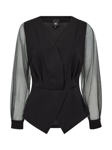 NÜ BAO Bluse Bluser Svart