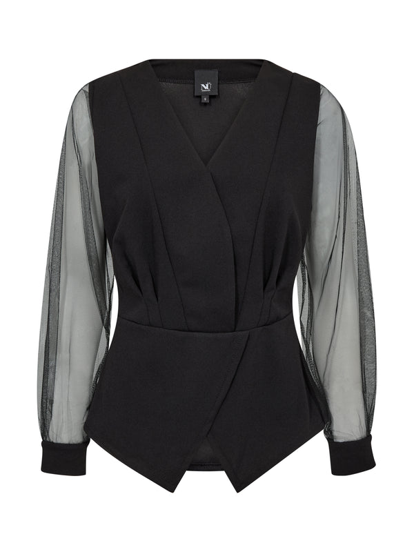NÜ BAO Bluse Bluser Svart