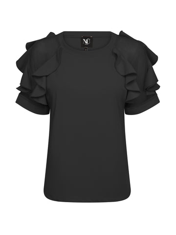 NÜ BAO Bluse Bluser Svart