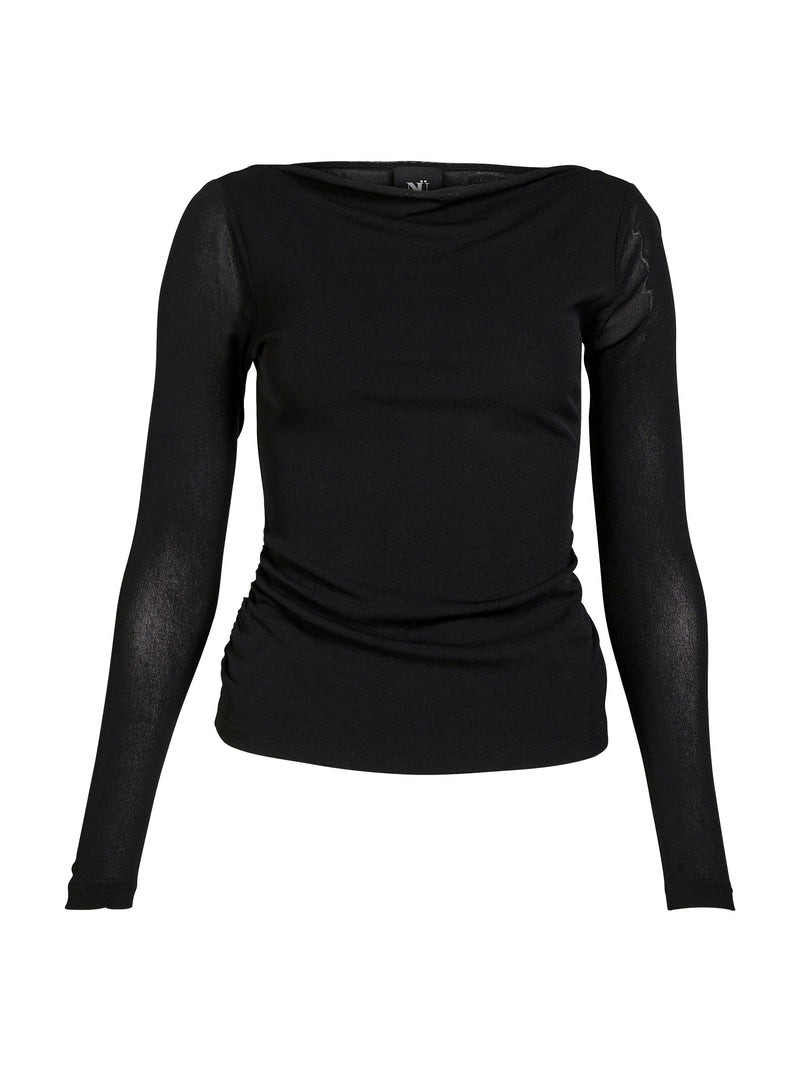 NÜ BETH l/s t-skjorte Topper og t-skjorter Svart