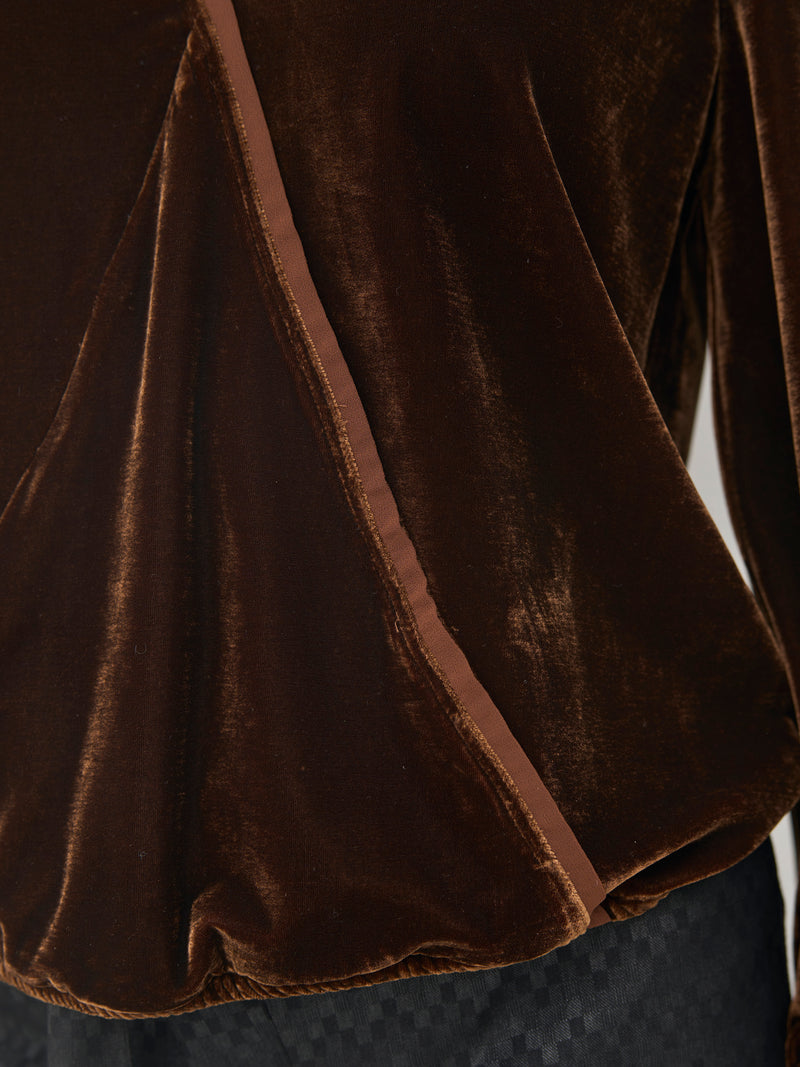 NÜ BILLE omslagsbluse Bluser 294 Dark Earth