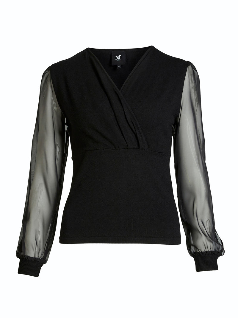 NÜ BLAKE bluse Strikket Svart