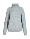 NÜ BODIL rullekragebluse Strikket 989 iron grey