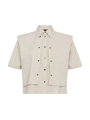 NÜ CANSU Bolero jakke Bluser 112 Bone