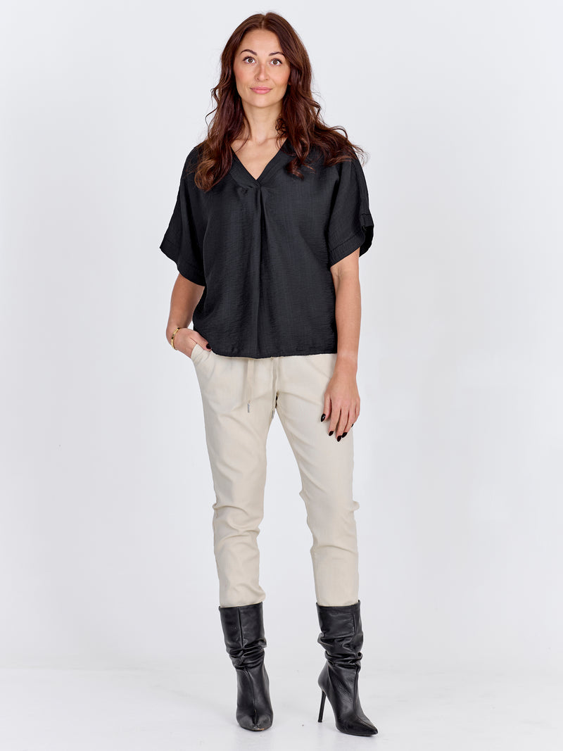 NÜ CARMEN ensfarget bukse Bukser 125 Seasand