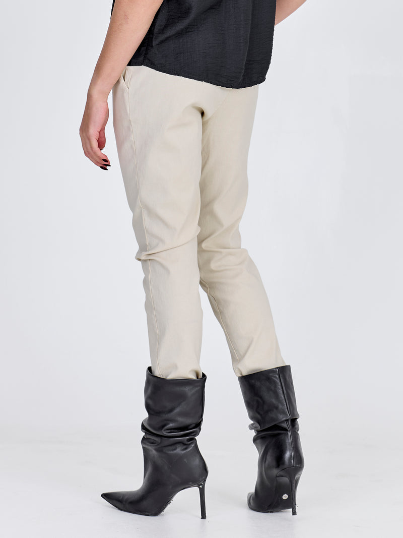 NÜ CARMEN ensfarget bukse Bukser 125 Seasand