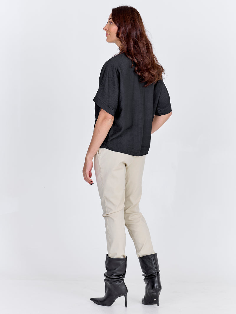 NÜ CARMEN ensfarget bukse Bukser 125 Seasand