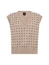NÜ CHARLIE Vest strikket Veste 125 Seasand mix