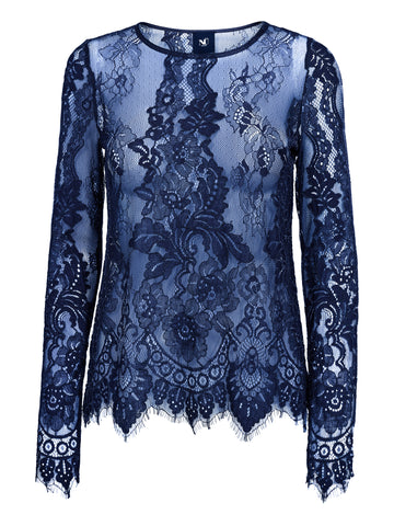 NÜ CHARLOTTE Top Bluser 476 Navy