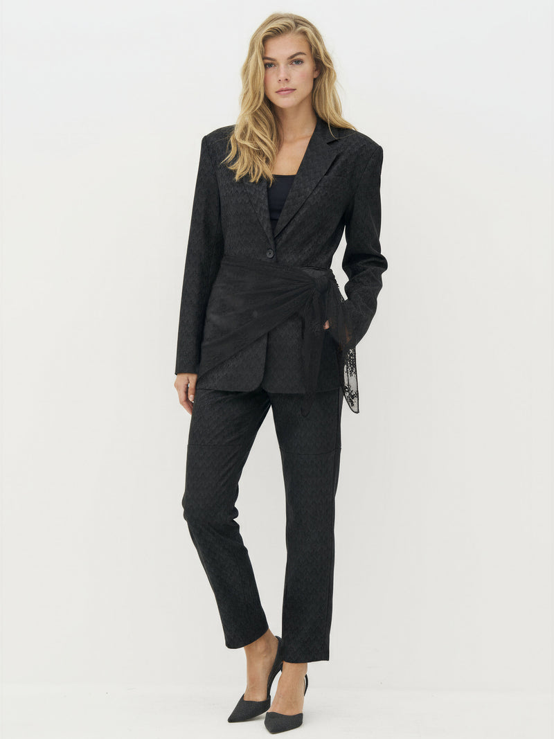 NÜ CHERIESE Scarf Skjerf Svart