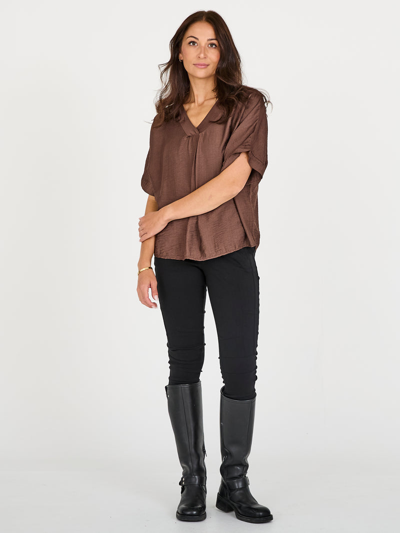 NÜ CINDA blouse Topper og t-skjorter 289 Brown