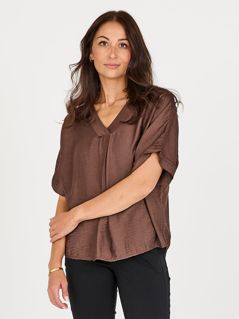 NÜ CINDA blouse Topper og t-skjorter 289 Brown