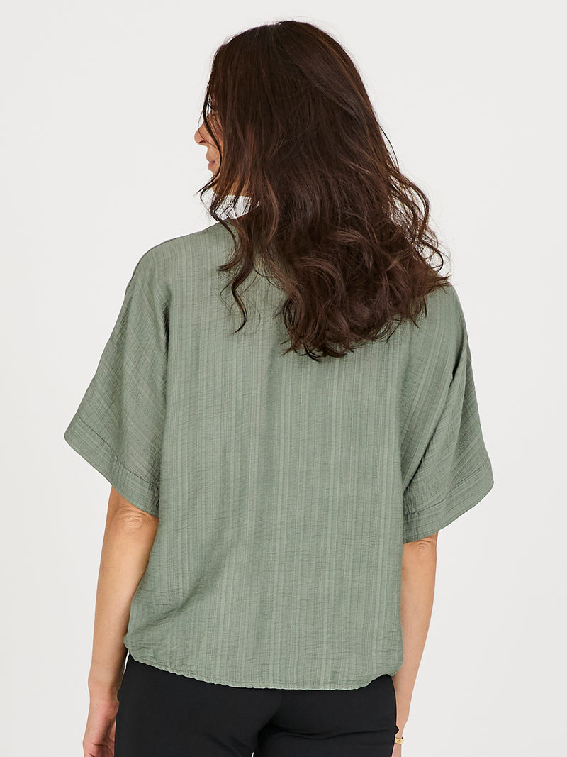 NÜ CINDA blouse Topper og t-skjorter 393 Army