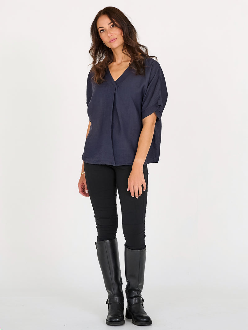 NÜ CINDA blouse Topper og t-skjorter 476 Navy