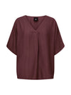 NÜ CINDA bluse Topper og t-skjorter 640 Burgundy