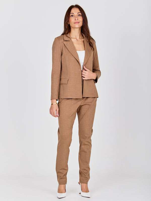 NÜ COMMY trousers Bukser 294 Dark Earth mix