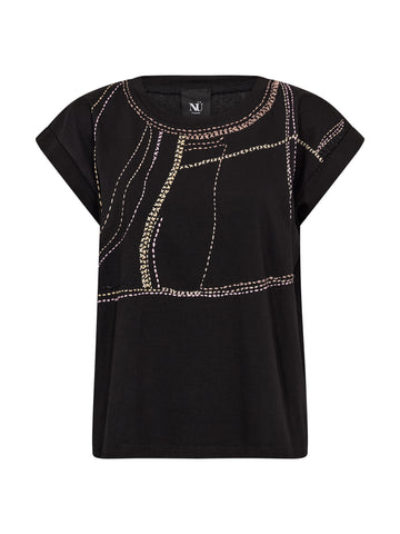 NÜ DACIA T-skjorte Topper og t-skjorter Svart