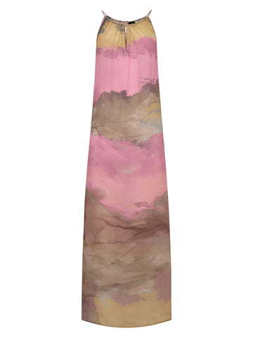 NÜ DANA Lang festkjole Kjoler 635 Pink mix