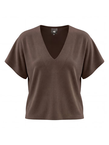 NÜ DITTE RONNIE topp Topper og t-skjorter 289 Brown