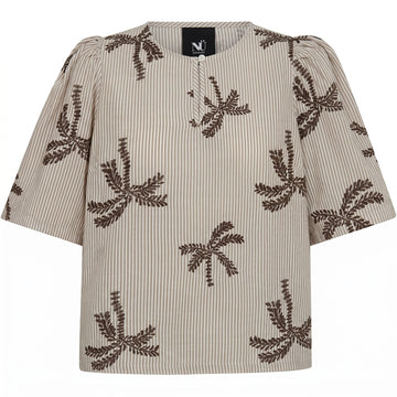 NÜ Diga Top Topper og t-skjorter 288 Brown Stripe