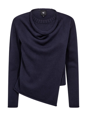 NÜ ELLA strikket bluse Strikket 476 Navy