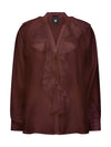 NÜ ELLY Skjorte rysje Skjorter 640 Burgundy