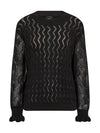 NÜ ELMA Bluse Strikket Bluser Svart