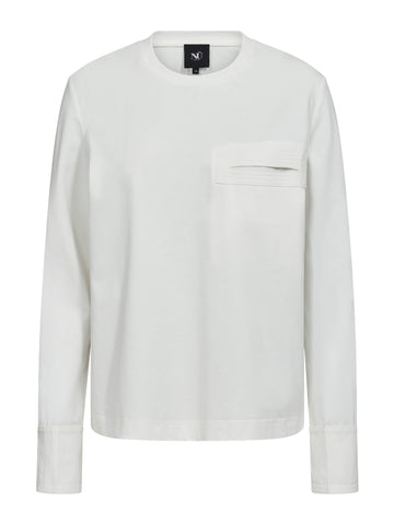 NÜ EMMA T-skjorte, lang erm Topper og t-skjorter 110 Creme