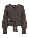NÜ ENICE omslagsstrikk Strikket 289 Brown