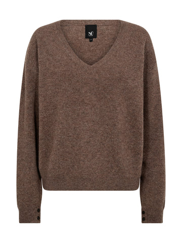 NÜ ERIKKA Bluse strikk Strikket 289 Brown