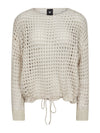 NÜ EVALINA Strikket bluse Bluser 112 Bone