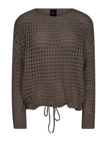 NÜ EVALINA Strikket bluse Bluser 289 Brown
