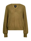 NÜ "EVANGELINE bluse strikk" Strikket 346 Moss