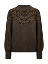 NÜ EVA strikket bluse Strikket 289 Brown Mix