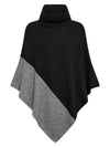 NÜ EVE poncho-strikk Ponchos 901 Grey mix