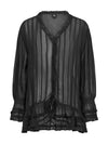 NÜ FELINE Blouse Bluser Svart