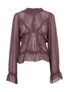 NÜ FELINE bluse Bluser 630 Plum