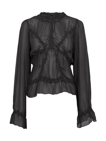 NÜ FELINE bluse Bluser Svart
