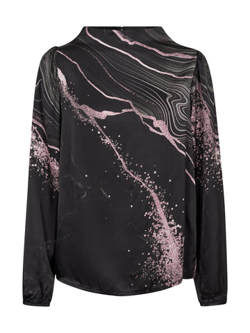 NÜ FIA blouse Bluser Svart mix