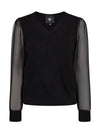 NÜ FIE blouse knit Bluser Svart