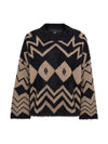NÜ FIORA blouse knit Strikket 249 Cigar mix