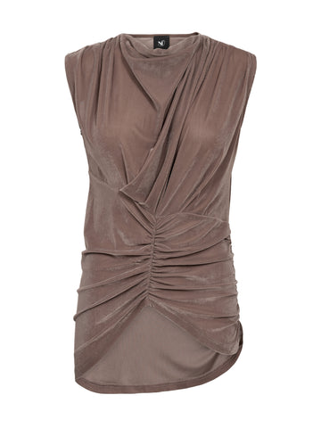 NÜ FLORRIE top Topper og t-skjorter 227 Dark taupe