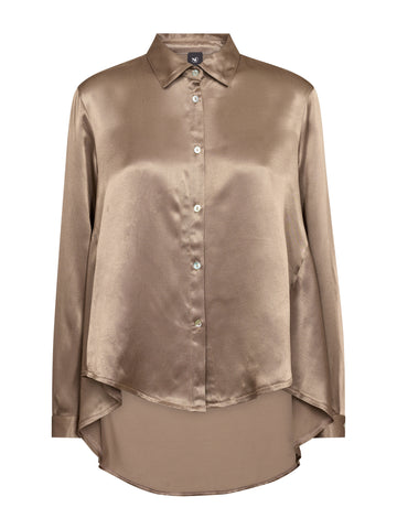 NÜ FLO shirt Skjorter 227 Dark taupe