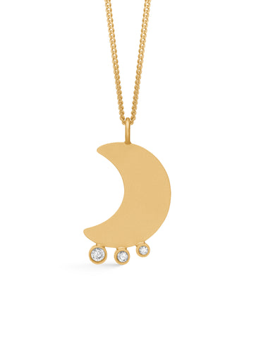 NÜ Moons No. 2 Halskjede Jewellery 011 Gold