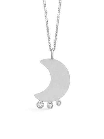 NÜ Moons No. 2 Halskjede Jewellery 022 Silver