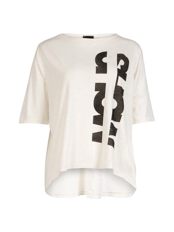 NÜ OAKLEE oversized T-skjorte Topper og t-skjorter 110 Creme