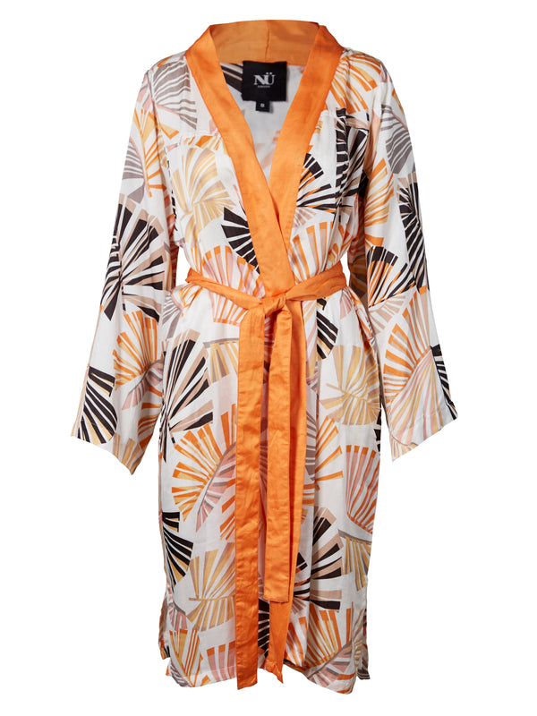NÜ PENNY mønstret kimono Kjoler 644 Hot Orange mix