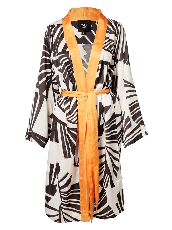 NÜ PENNY mønstret kimono Kjoler Svart mix