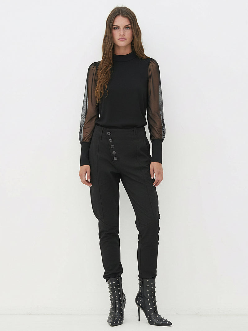 NÜ SAFINA Bluse Bluser Svart